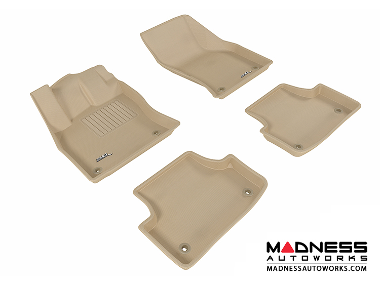 Audi A3/ S3 Floor Mats (Set of 4) - Tan by 3D MAXpider (2015-)